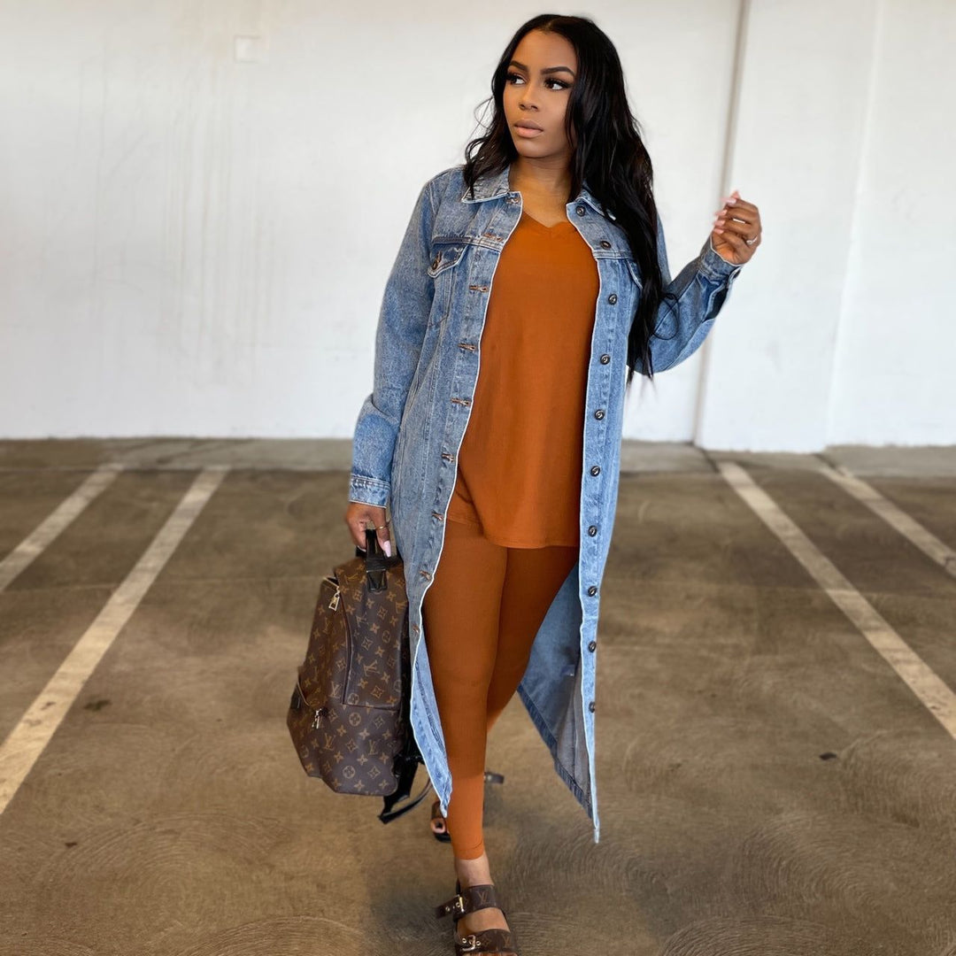 Longline Denim Jacket XL